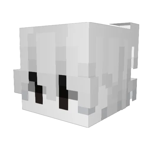 loserstyle Minecraft avatar head, 3D render