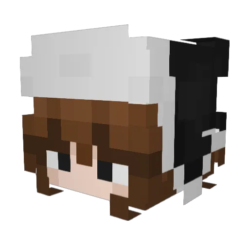 losha43 Minecraft avatar head, 3D render