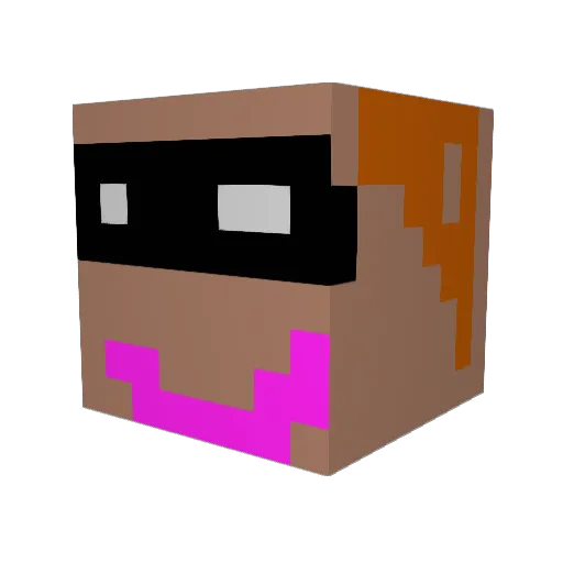 loshara5555 Minecraft avatar head, 3D render