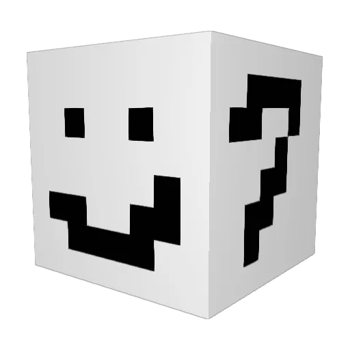 losim Minecraft avatar head, 3D render