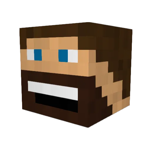 losjackal Minecraft avatar head, 3D render