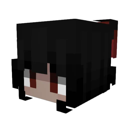 losrs Minecraft avatar head, 3D render