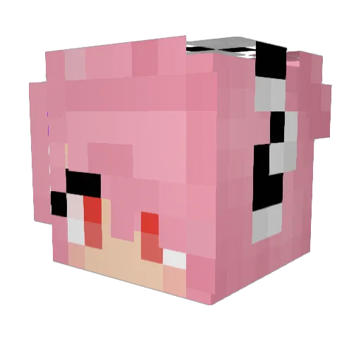lost83 Minecraft avatar head, 3D render