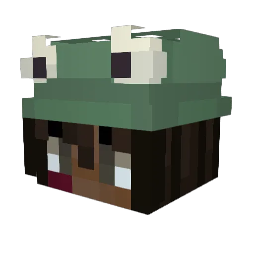 lostAmeriican Minecraft avatar head, 3D render