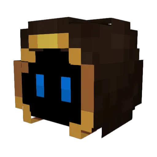 lost__1 Minecraft avatar head, 3D render