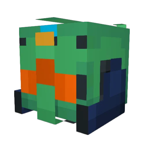 lost_in_Amber Minecraft avatar head, 3D render