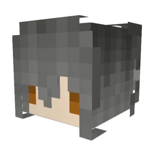 lost_milk Minecraft avatar head, 3D render