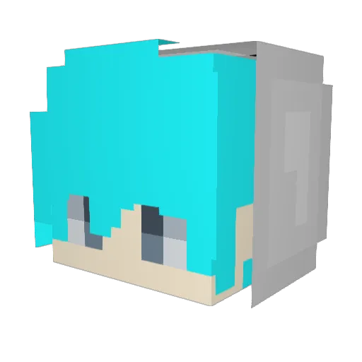 lostblood8595 Minecraft avatar head, 3D render