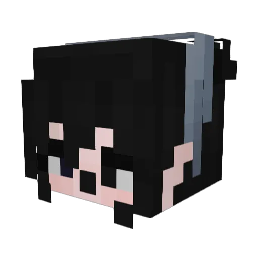 lostbon3s Minecraft avatar head, 3D render