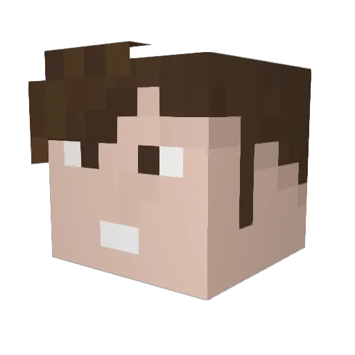 lostdrake Minecraft avatar head, 3D render