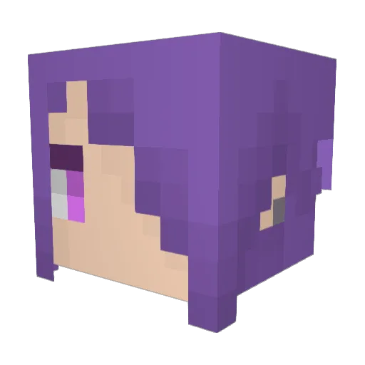 lostdux Minecraft avatar head, 3D render