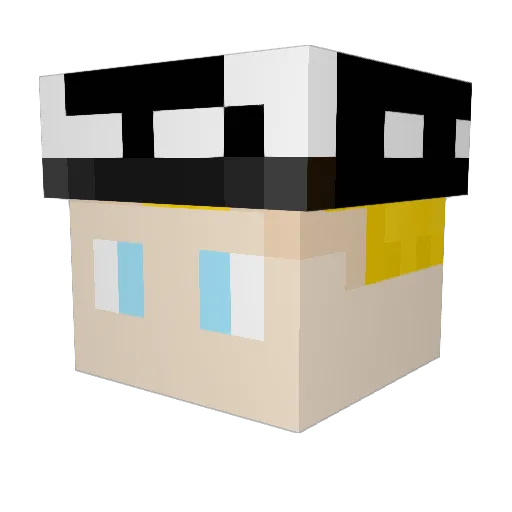 losted26 Minecraft avatar head, 3D render
