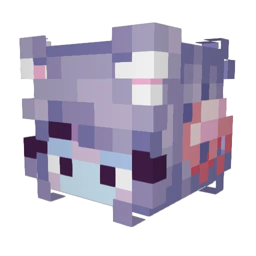 lostinstruments Minecraft avatar head, 3D render