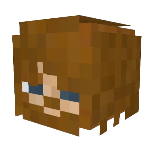lostinthegam3 Minecraft avatar head, 3D render