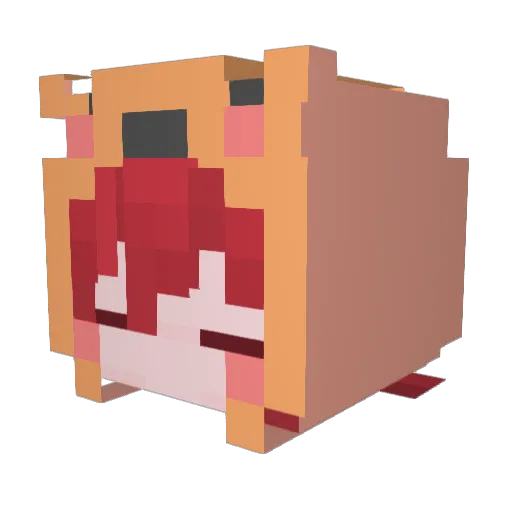 lostkye Minecraft avatar head, 3D render