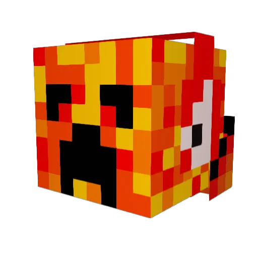 lostletsplayer Minecraft avatar head, 3D render