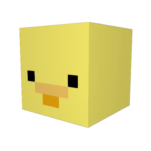 lostmind Minecraft avatar head, 3D render
