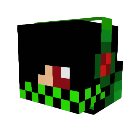 lostmine1 Minecraft avatar head, 3D render