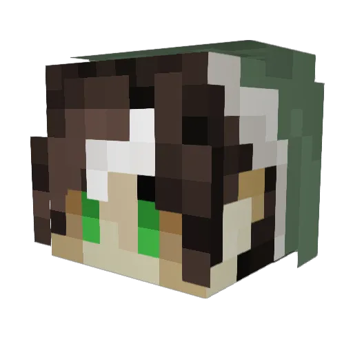 lostsghostz Minecraft avatar head, 3D render