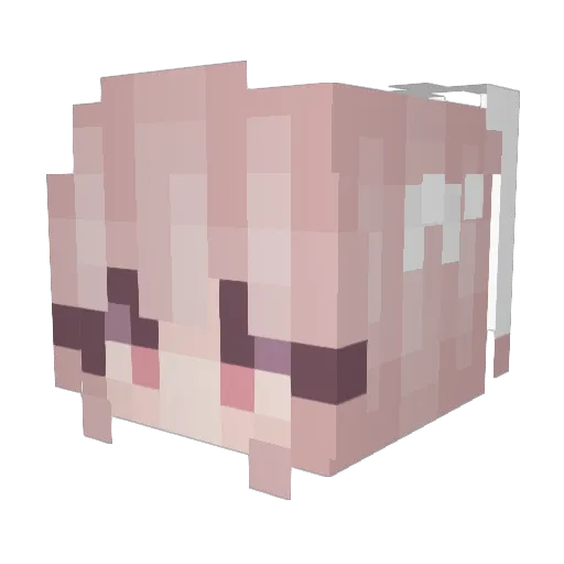 losttobios Minecraft avatar head, 3D render