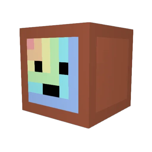 lostun1verse Minecraft avatar head, 3D render