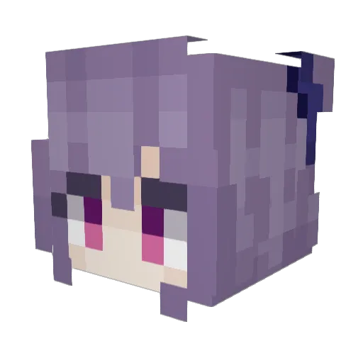 lostyu Minecraft avatar head, 3D render