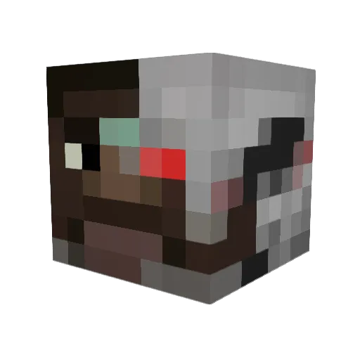 loszmi Minecraft avatar head, 3D render