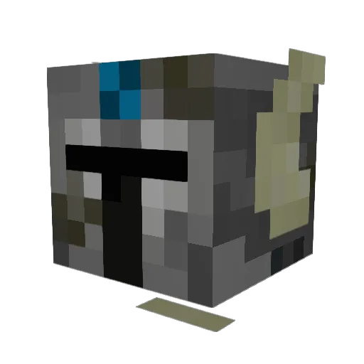 lothairmantelar Minecraft avatar head, 3D render