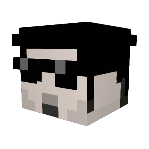 lothartvni Minecraft avatar head, 3D render