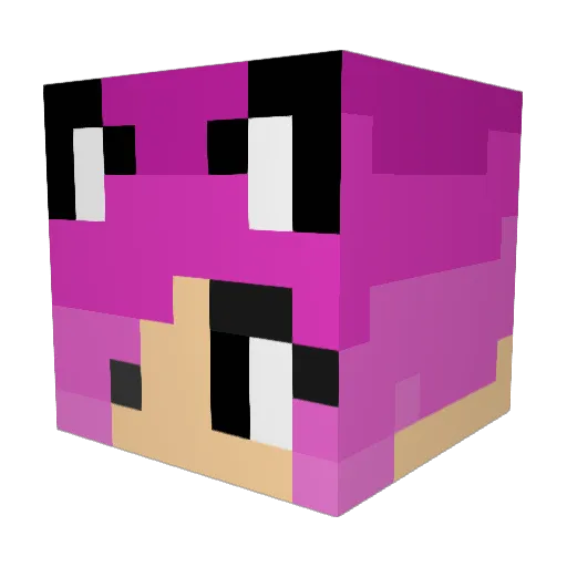 loti667 Minecraft avatar head, 3D render