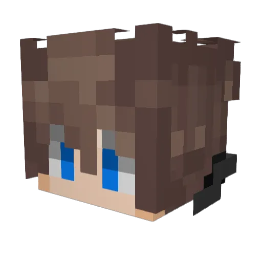 lotomaa Minecraft avatar head, 3D render