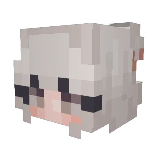 lotosss0 Minecraft avatar head, 3D render