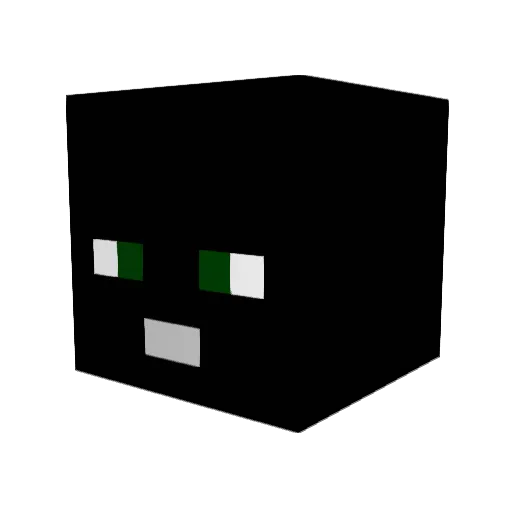 lotsofitems Minecraft avatar head, 3D render
