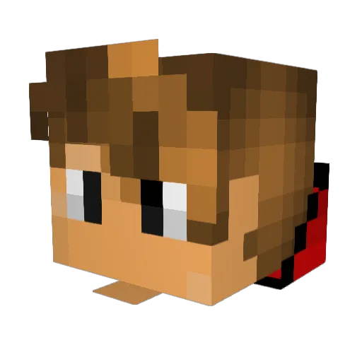 lotsoftea Minecraft avatar head, 3D render