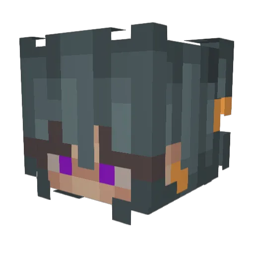 lottakep Minecraft avatar head, 3D render