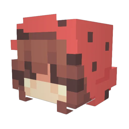 lottenderman Minecraft avatar head, 3D render