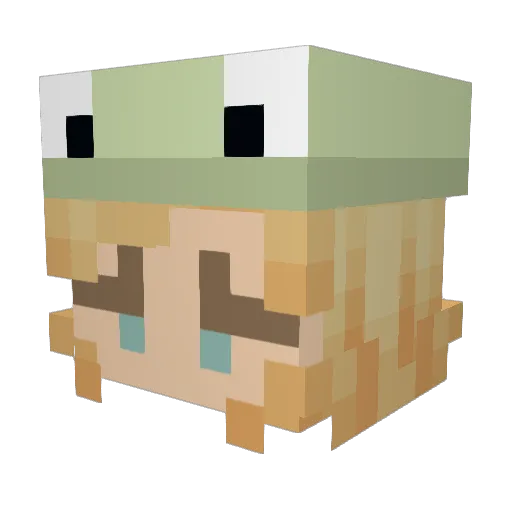 lottii69 Minecraft avatar head, 3D render