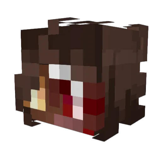 lottsat Minecraft avatar head, 3D render