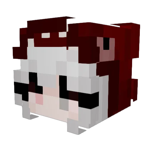 lotus2434 Minecraft avatar head, 3D render