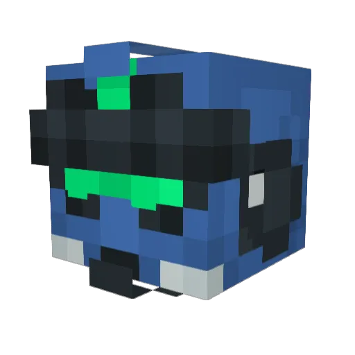 lotusboy Minecraft avatar head, 3D render