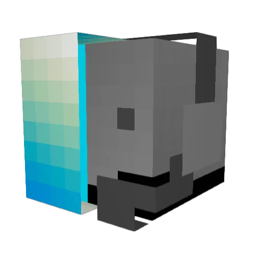 lotusznm Minecraft avatar head, 3D render