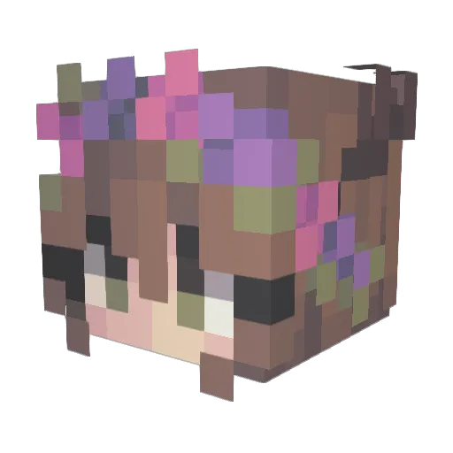 lou001 Minecraft avatar head, 3D render