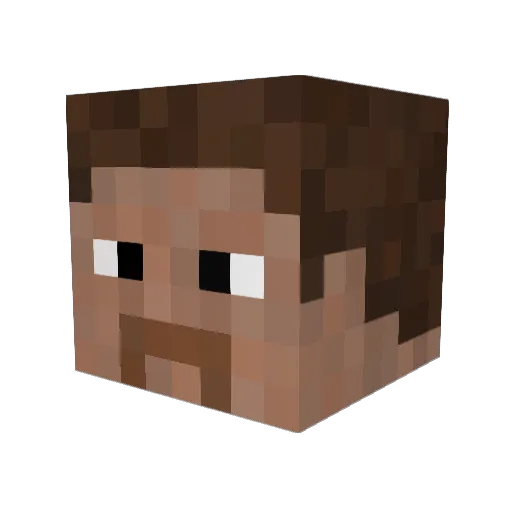 lou12457 Minecraft avatar head, 3D render