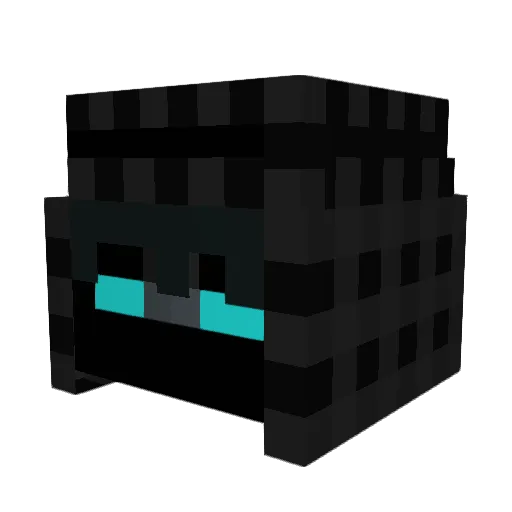louDBD Minecraft avatar head, 3D render