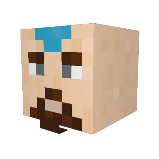 lou_moody Minecraft avatar head, 3D render