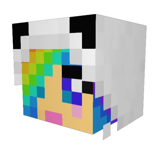 loubieee5 Minecraft avatar head, 3D render