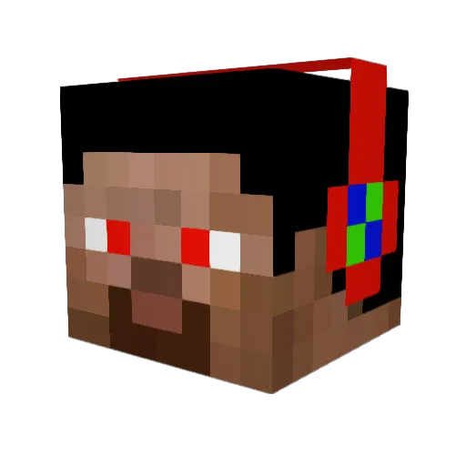 loucka12 Minecraft avatar head, 3D render