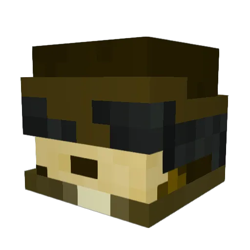 loucl0 Minecraft avatar head, 3D render