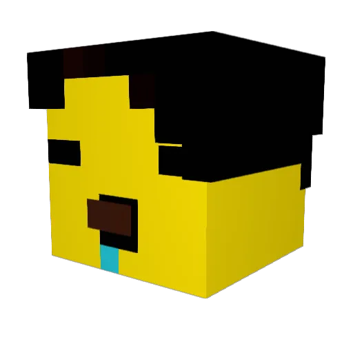 loudMAN321 Minecraft avatar head, 3D render