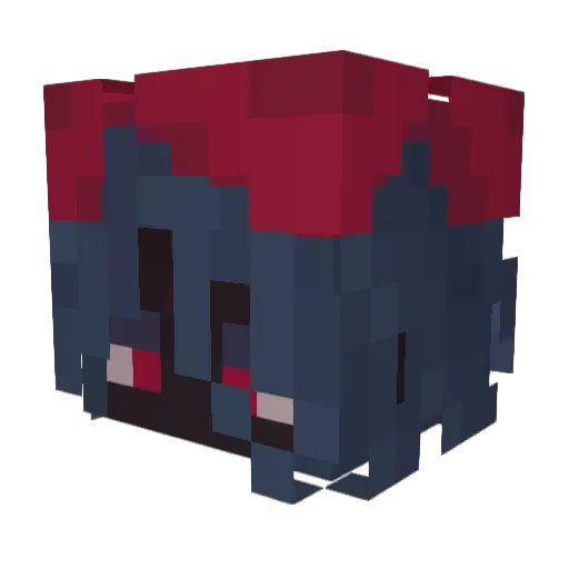 loudbrains Minecraft avatar head, 3D render